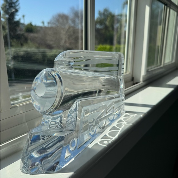 Rare Daum France Crystal Locomotive Train – Signed – Large Vintage Art Glass - Picture 2 of 10